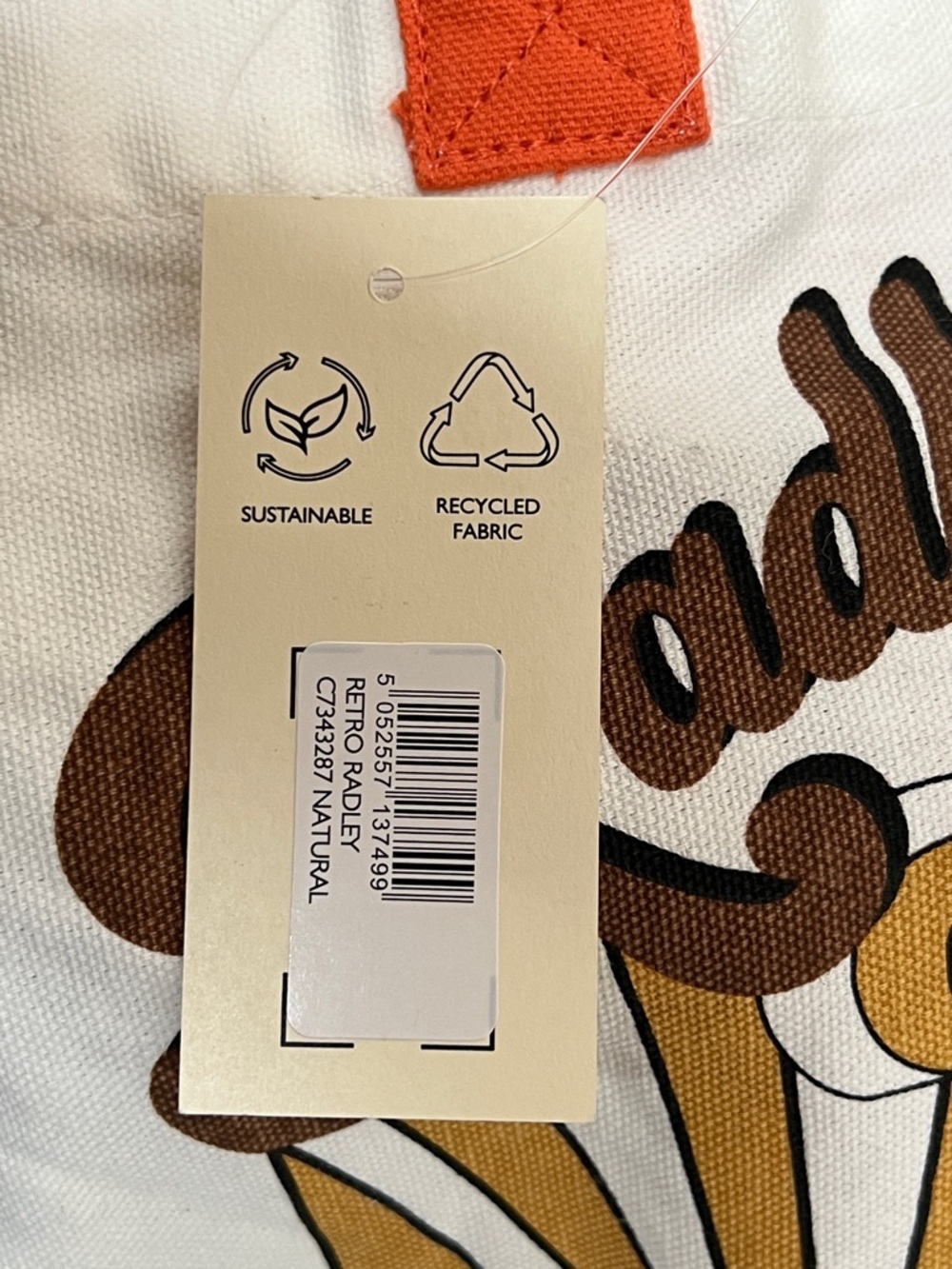 NWT Radley London Retro Style Canvas Shoulder Bag - Picture 6 of 6